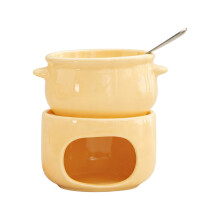 Ceramic Fondue Mug with Candle Holder 1 Piece