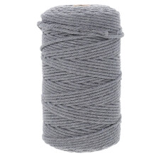 Hand Woven Grey Cotton Rope 10m