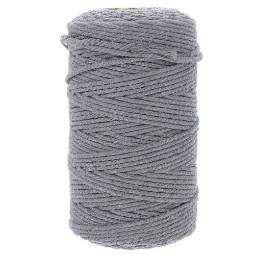 Hand Woven Grey Cotton Rope 10m