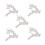Silver Deer Christmas Tree Ornaments 5 Pack 1