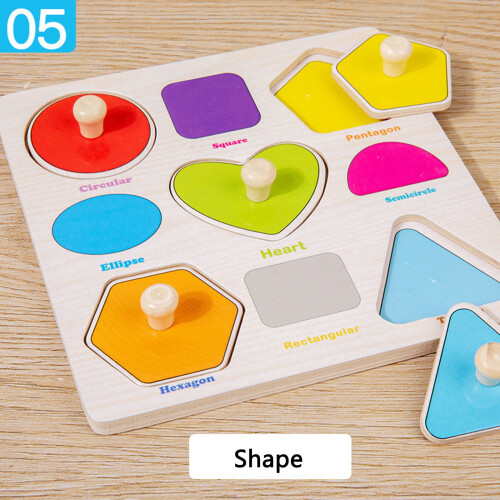 Wooden Montessori Puzzle Toys for Developmental Learning