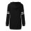 Maternity Stripe Long Sleeve Mock Neck Sweater Loose Knit 1