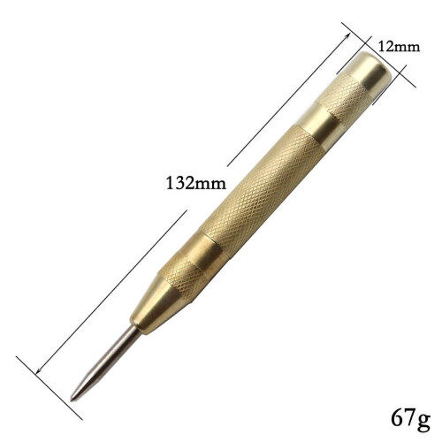 Golden Automatic Spring Center Punch Tool