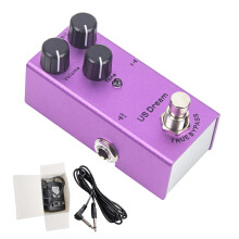 Purple Metal Guitar Effects Pedal with Distortion Reverb