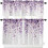 Purple Eucalyptus Kitchen Curtains Rod Pocket 3-Piece Set 1