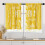 Yellow Kitchen Curtains Set of 2 36 Inch Modern White 1