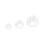 Silicone Earphone Domes Transparent L Size 10Pcs 1
