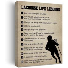 Lacrosse Wall Art Canvas Decor for Sports Room Bedroom Gym
