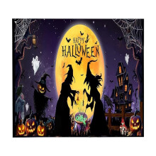 Haunted Halloween Garage Door Decoration 1pc
