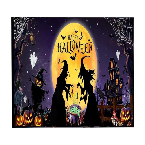 Haunted Halloween Garage Door Decoration 1pc