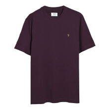 (L, Burgundy) Farah Mens Logo Regular T-Shirt