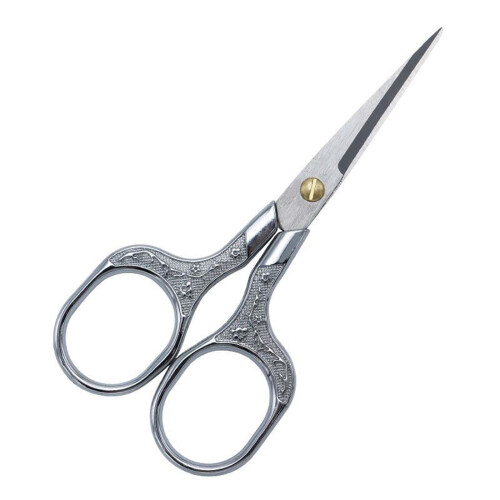 Vintage Stainless Steel Scissors Electroplated 1 Pair