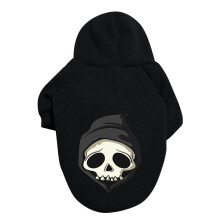 Skeleton Dog Sweater Black Halloween Costume