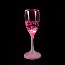 LED Champagne Glasses Food-Grade 4.1 Oz Ambient Light
