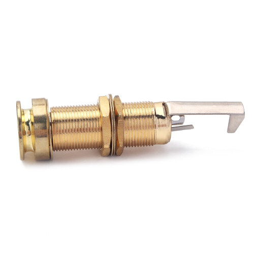 Golden Guitar Stereo Jack Cylinder Endpin with Strap Button