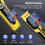Men's Cordless Hair Clipper Set with LED Display USB-C 4