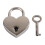 Metal Heart-Shaped Drawer Suitcase Padlock 2