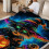 Black Cat Halloween Flannel Blanket 60x80 in 2