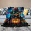Black Cat Halloween Flannel Blanket 60x80 in 5