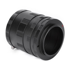 Macro Extension Adapter Tube Black Metal for Canon Nikon