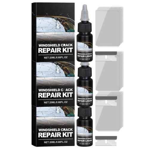 Windshield Crack Repair Kit Glass Liquid 1 PC