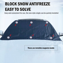 Windshield Cover 83x49x57in Polyester with Aluminum Film