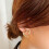 Stud Earrings Set Rhinestone Gold Circle 2 pcs 2