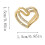 Stud Earrings Set Rhinestone Gold Circle 2 pcs 6