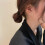 Stud Earrings Set Rhinestone Gold Circle 2 pcs 4