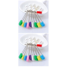 Plastic Safety Pins for Diaper Fastening 48 Pieces 2.0