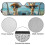 Jeep Windshield Sun Shade Giraffe Print UV Heat Blocking 6