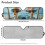 Jeep Windshield Sun Shade Giraffe Print UV Heat Blocking 7