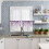 Purple Eucalyptus Kitchen Curtains Rod Pocket 3-Piece Set 6