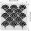 Plastic Art Deco Stencil Geometric Floral Pattern 30x30cm 2