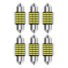 DE3175 LED Map Light Bulbs 31mm 6000K White 6 Pack