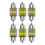 DE3175 LED Map Light Bulbs 31mm 6000K White 6 Pack 1