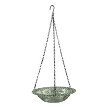 Acrylic Hanging Bird Feeder and Bath Bowl with Chain