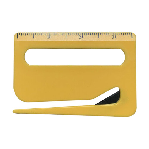 Envelope Opener with Hidden Blade Scale and Magnifying Glass