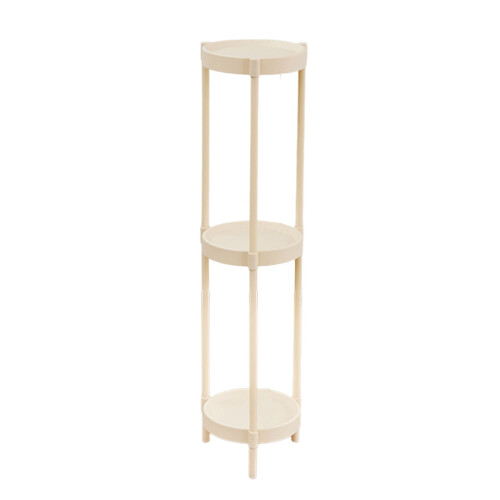 Round Side Table White Plastic Steel 35.4 Inch 1