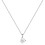 Sterling Silver Initial Pendant Necklace with Figaro Chain 1