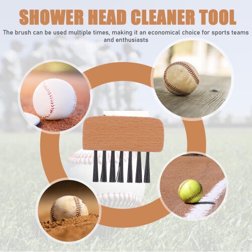 Umpire Plate Brush Wood Handle 3 Pcs Light Brown 2