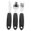 Supvox Adaptive Utensils for Elderly Care Black 3-Piece Set 8