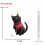 Black Cat Acrylic Christmas Ornament Set - 8 Pieces 3