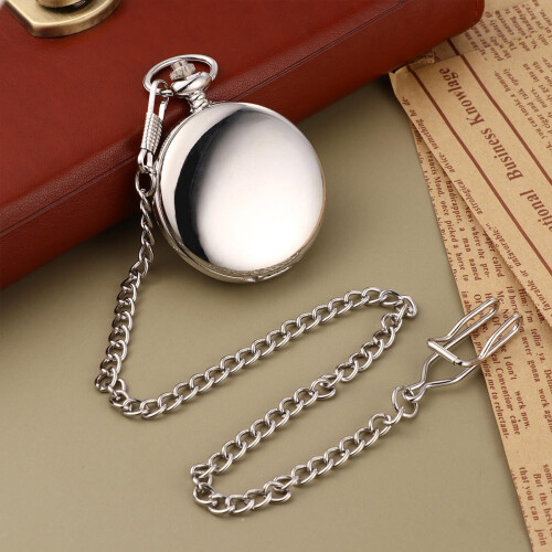 Vintage Pocket Watch with Retro Chain 1 Pc