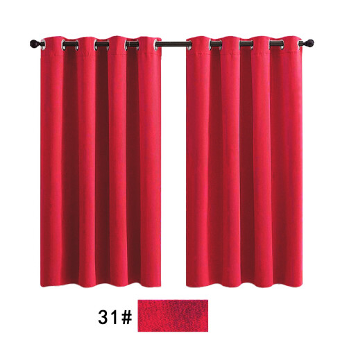 Light Red Blackout Curtains Set 42x63 Inch 2-Piece