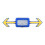 USB Rechargeable Motorcycle Helmet Turn Signal Light with 1