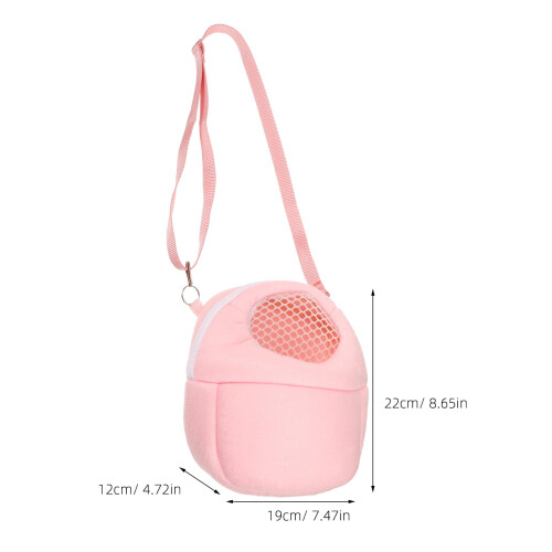 Supvox Hamster Shoulder Bag Sponge Pink 1pc 1