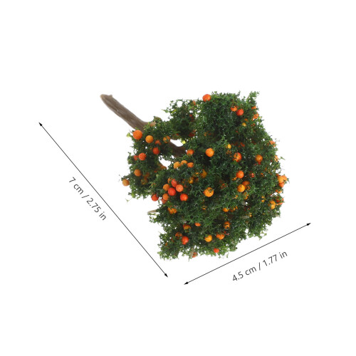 NICEXMAS Plastic Lemon Tree Faux Plant for Model Scenery 6 1
