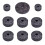 Cymbal Noise-reducing Pads Grey 18 Inch 2
