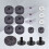 Cymbal Noise-reducing Pads Grey 18 Inch 6